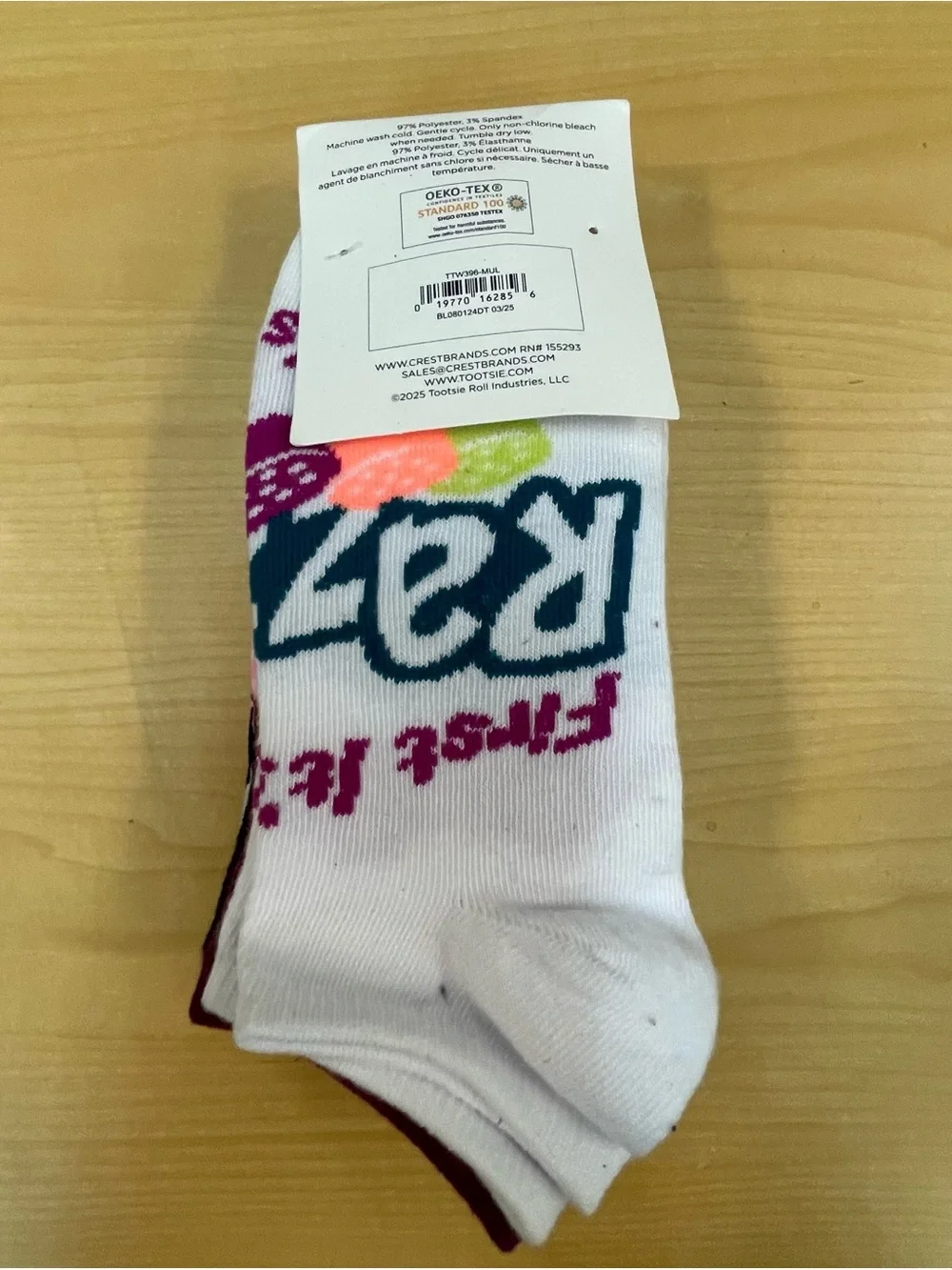 Candy Themed  Graphic Low Cut Socks - 6 - Pk - Size 5-9.5